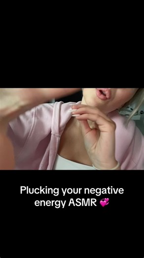Plucking Negative Energy ASMR for Relaxation