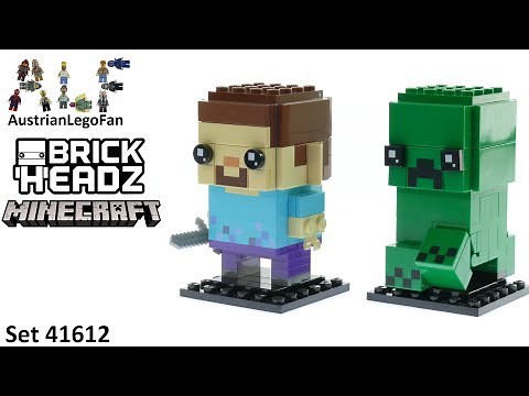 Lego Brickheadz 41612 Steve & Creeper Minecraft - Lego Speed Build Review