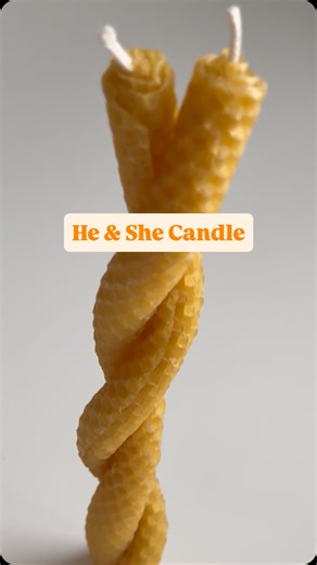 Almazova Ira 💎 on Instagram: "He & She Candle When two become one — burning together in the flame of love. ✨❤️"