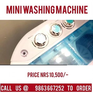 Mini Fully Automatic Washing Machine Features: Capacity 7 kg ( Separate Wash box and spin box, hard transparent cover ) Price:10500/- 2 years Warranty Free delivery Inside Kathmandu Call/Viber/Imo: 9863667252 For More Inquiries You can Inbox Us. Order: https://durbarmart.com/products/copy-of-hisense-wfna9012w-washing-machine | Durbar Mart Online Shopping
