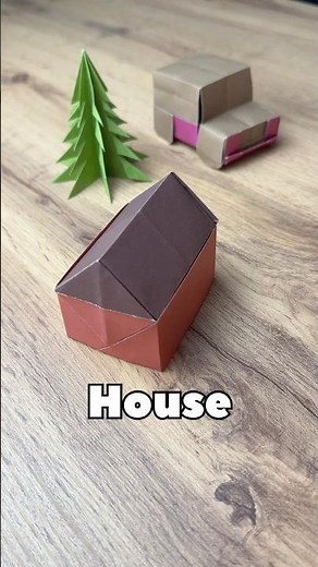 MAKE ORIGAMI HOUSE EASY FOLDING | DIY HOUSE FROM PAPER ORIGAMI WORLD TUTORIAL | ORIGAMI HOME