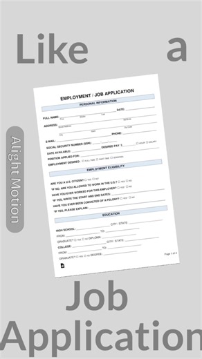 Work like a job application #animation #drawing #art #employment