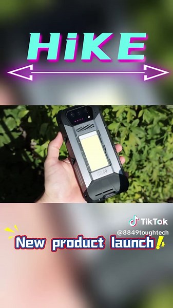 Dropped my phone on a #HiKE … and a Car ran over it. Still works! #8849 #hike #8849hike #ruggedphone #tough #tire #drop #flashlight #lightup #powerbank #beast #techtok #outdoorgears #musthave