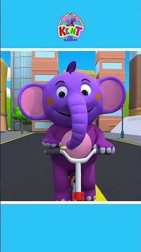 Vehicles Song - Bicycle Goes Tring Tring 🚲#shorts #kidssongs #nurseryrhymes #kenttheelephant