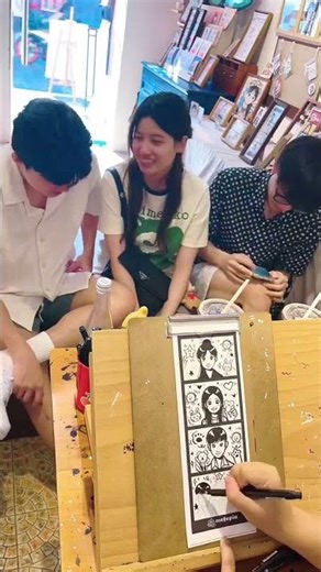 Friends Group Sketch Transformation 😍 | Real Time Drawing Challenge | Satisfying Art #art #drawing