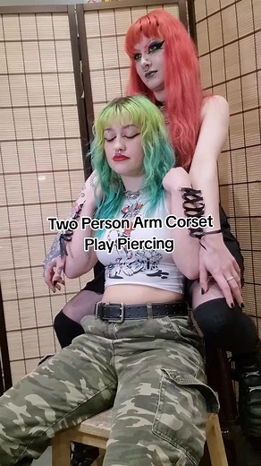 Arm Corset Play Piercing: Step-by-Step Process