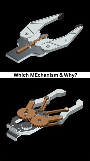 Robotic Gripper Mechanism 😍❤️ #ddesignhub #cadcam #engineering #productdesign #manufacturing #3dcad