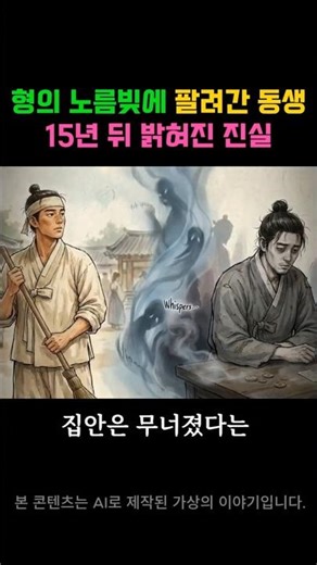 The identity of the younger sibling sold to pay off a debt #OldStory #JoseonDynasty #Korea