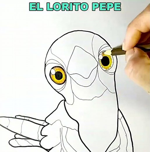 Dibujamos y Coloreamos al Lorito Pepe de La Granja de Zenón | Dibujos para niños