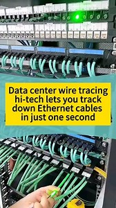 Data center wire tracing Hi-Tech - let you track down Ethernet cables in data centers within just 1 second. This is a network patch cord, with this tool, you can easily trace any Ethernet cables in a data center. #datacenter #ethernetcable #patchcord #cable #cables #rj45 #cabling #lowvoltage #lowvoltagetech #structuredcabling #cablemanagement #rack | CloudGivers