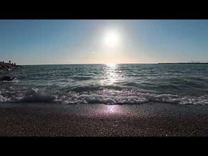 8K Sunset — Marina di Cecina Beach, Tuscany | 13:13 Minutes of Calming Mediterranean Waves