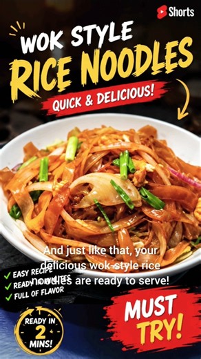 Restaurant-Style Rice Noodles at Home 🍜 | Quick & Easy Recipe