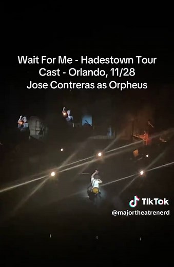 Hadestown Musical: Jose Contreras as Orpheus Performance