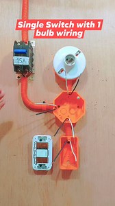 82K views · 3.1K reactions | 1 Switch and 1 Bulb Wiring Connection #fbreels #fbreelsvideo #viralreelsfb #Reelsfb #electricaltutorial #reels #everyone | Electrical Tutorial | Facebook