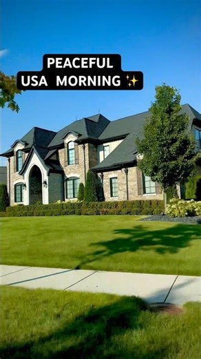 Beautiful Michigan Neighborhood Drive 🇺🇸🌳 | Peaceful Morning Views ✨ #shorts
