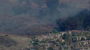 Fire Crews Battle Brush Fire in Chula Vista