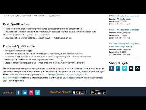 Amazon SDE 1 Hiring 2026 | Freshers Can Apply | Salary Up to 24 LPA | Apply Now