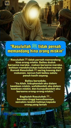 Cara Rasulullah ﷺ Menyayangi Orang Miskin 🤍
