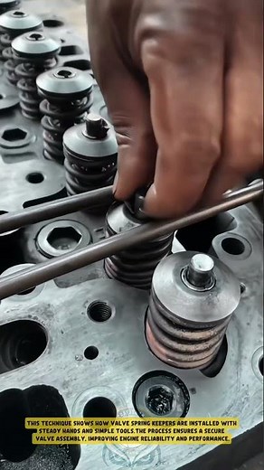 Installing Valve Spring Keepers Using Manual Hand Pressure – Good Tools and Machinery in Daily Work
