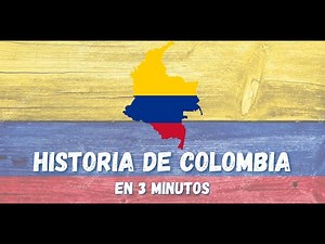 🇨🇴Historia de COLOMBIA en 3 MINUTOS🇨🇴