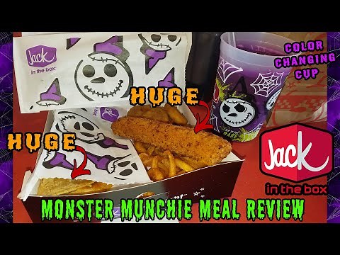 MONSTER SIZED FOOD at Jack in the Box | Monster Munchie Meal Review