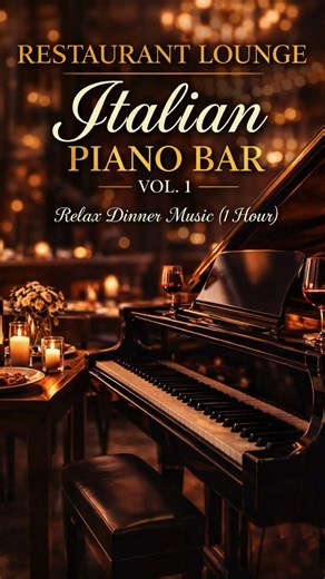 Italian Restaurant Lounge Vol 1🍷 Piano Bar Vibes Relax Dinner Music 🇮🇹 #pianobar #relaxnightjazz