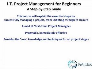 I.T. Project Management for Beginners: A Step-by-Step Guide - learn IT Fundamentals