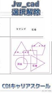 [Foreign Employee Training] Practice Jw_cad "Deselect" Basics Online! #shorts