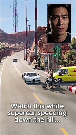 Supercar vs Motorbike Epic Cliffside Intersection Crash! | BeamNG.drive - Crash # 03