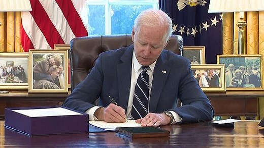 Biden signs the $1.9 trillion stimulus bill into law