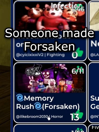 Play Forsaken?❌ Play Forsaken in Piggy?✅#roblox #piggy | roblox
