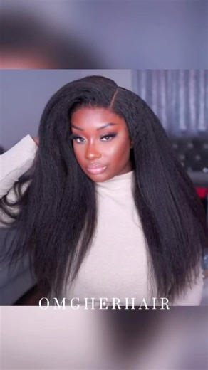 Super natural Kinky blow-out 360 wig. Whatever you want to do, this is the wig for you. 😌