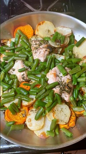 Lemon & Thyme Roast Chicken with Sweet Potatoes