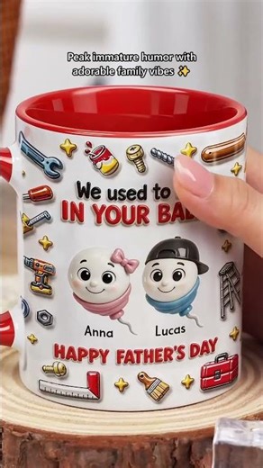 🤣 We used to live in your balls - Happy Father's Day Mug 2026
