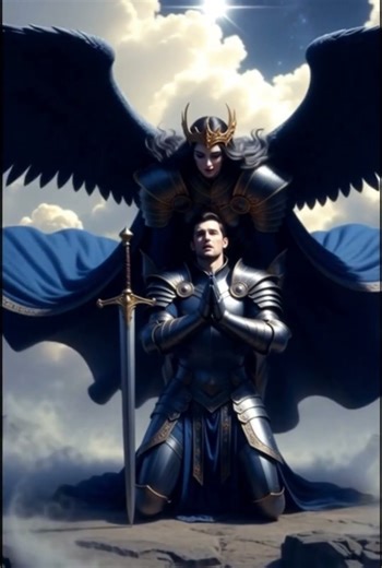 "Valkyrie Carries Fallen Knight to Valhalla ⚔️🕊️ Epic Norse Mythology | AI Animation #shorts"