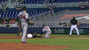 Max Fried picks off Harrison