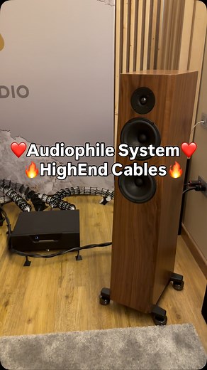 Audiophile Power Cables 🔥 Audiophile HighEnd Stereo Sound System ❤️ #hiend #stereo #speaker #hifi #setup | Audiophile HighEnd Audio