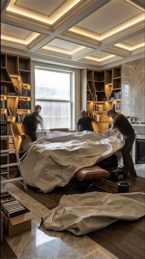 Inside a Quiet Luxury Home Library