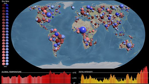 Water Cycle Extremes: Droughts and Pluvials – GRACE Tellus