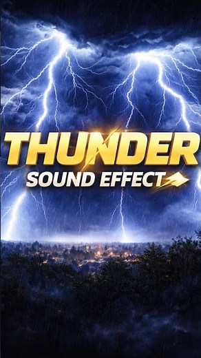 Thunder Sound Effect ⚡ | Powerful Realistic Thunder Clap & Rumble