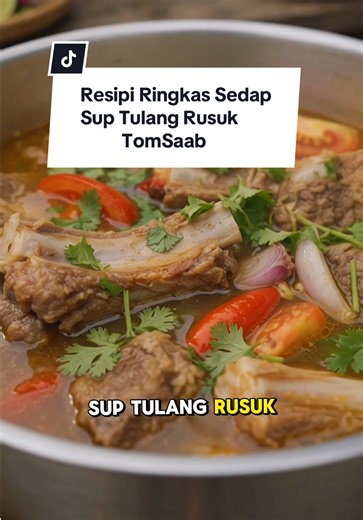 Resepi Tom Saab Thai Tulang Rusuk — Sup Tulang Ringkas & Sedap