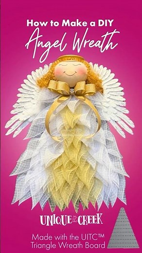 How to Make an Angel Wreath for Christmas