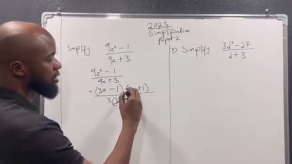 13K views · 401 reactions | 2023 GCE MATHS SIMPLIFICATION  In this short video, BMT shows you how to simplify paper 2 algebraic expressions. Would you want more of these? | Knowledge World Academy | Facebook