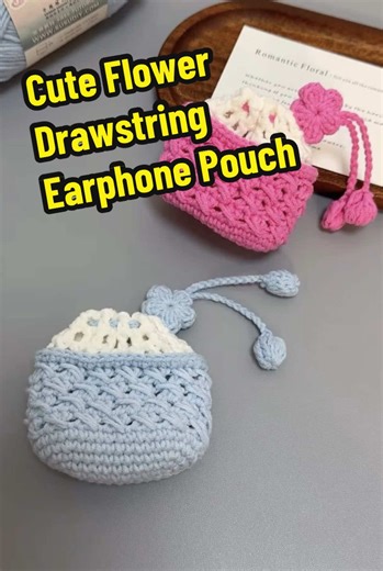 Step-by-Step Guide to Crochet a Flower Earphone Pouch