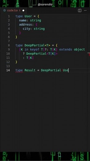 TypeScript Fundamentals — Deep Utility Types (DeepPartial) (Ep 18)