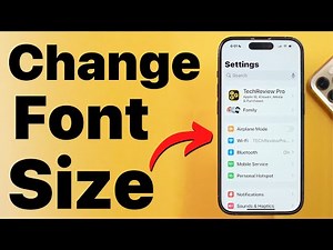 How to Change Font Size on Any iPhone? Decrease or Increase iPhone Font Size to Make Text Larger
