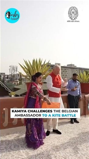 Kamiya Challenges The Belgian Ambassador To A Kite Battle! #gujarati #belgium #kiteflying