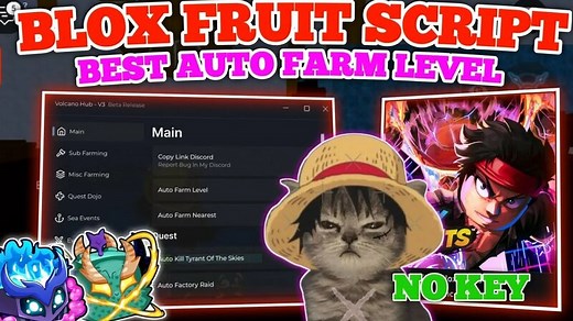 Volcano Hub V3 Roblox Script | Blox Fruits Script Update Best Auto Farm Level