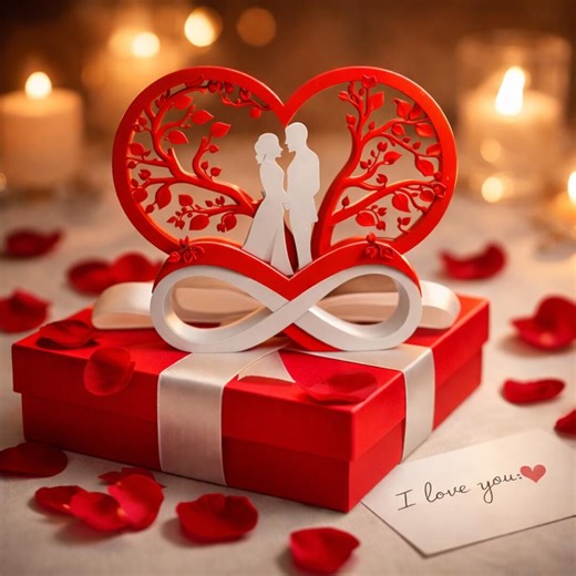 Infinity Love Heart Tree STL OBJ | Valentine’s Day Couple Gift | 3D Print Decor | Romantic Wedding Gift Digital File - Etsy