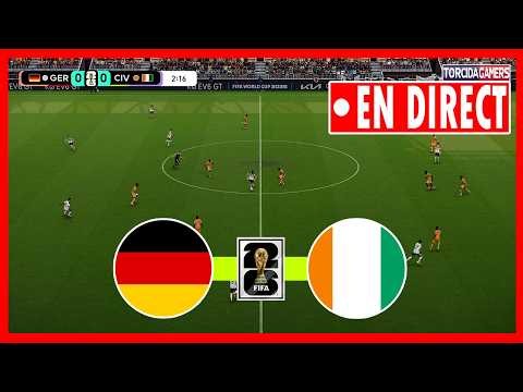 Allemagne vs Côte d'Ivoire | Coupe du Monde FIFA 2026 | eFootball PES 2021 Simulation